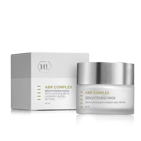 HL Holy Land Cosmetics ABR Complex Brightening Mask with Natural Alpha Hydroxy Acids, Retinol, Salicylic Acid & Vitamin C, 1.7 fl.oz