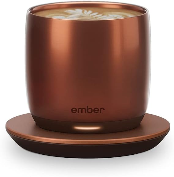 Ember Temperature Control Smart Cup, 6 oz, App-Controlled Heated Coffee Cup, Espresso Mug with 90 Min Battery Life, Black