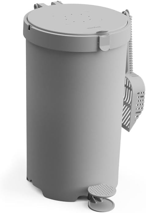 Modkat Litter Keeper, Cat Litter Disposal, Scoop, Filters & Bags, Gray