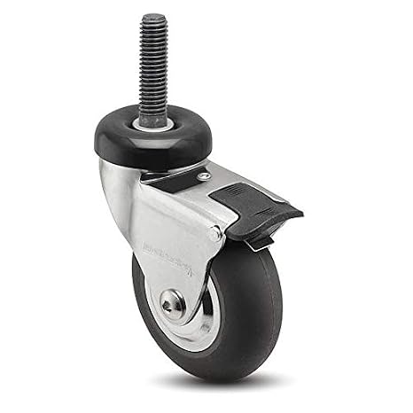 Stem Caster,Swivel,2" Wheel Dia.