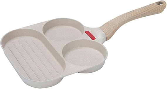 3 in 1 Non Stick Frying Pan Egg Pan Aluminum Alloy