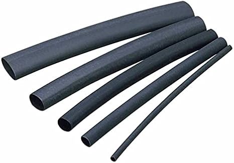 8mm Isı ile Daralan Makaron 2 Metre Siyah Adaptör ve Kalın Kablo Koruma 2:1 Daralma Oranı