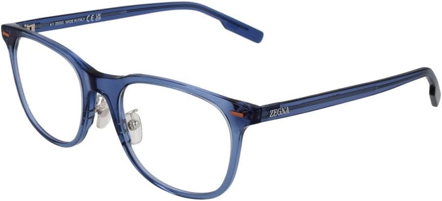 Ermenegildo Zegna Eyeglasses EZ 5248 -H 090 Shiny Transparent Blue, Vicuna