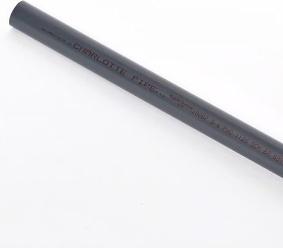 Schedule 80 PVC Pipe Heavy-Duty, High-Pressure Durable Plumbing Solution, Premium Industrial Grade (1", 1, Foot)