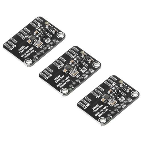 3Pcs Si5351 Si5351A Clock Signal Generator Module GY-SI5351 High Frequency Signal Square Wave Frequency Generator I2C IIC 3.3-5V 8KHz -160MHz for Arduino