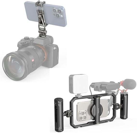 Bundle: SmallRig Multifunctional Universal Cell Phone Mount Adapter 3559+SmallRig Universal Quick Release Phone Cage Kit Basic 4597