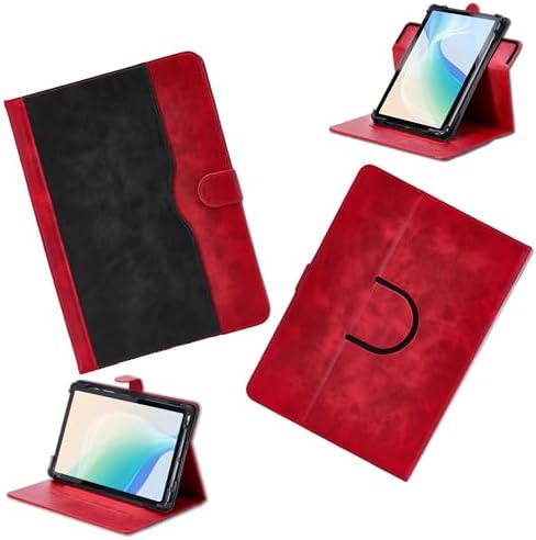 Case for Gowin G20j 10.1-Inch Tablet Case 360 Degree Rotation Multi-Viewing Angels PU Leather Stand Folio Cover Red