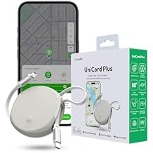 GlocalMe UniCord Plus 3-in-1 Tracker Device for Vehicles, 60W Retractable USB C Fast Charging Cable with Emergency WiFi Hotspot, Real Time Tracking and GeoFence, Unlimited Distance for Car Tracker