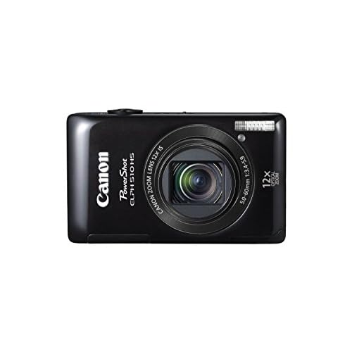 Canon PowerShot ELPH 510 HS 12.1 MP CMOS Digital Camera with Full HD Video and Ultra Wide Angle Lens Black