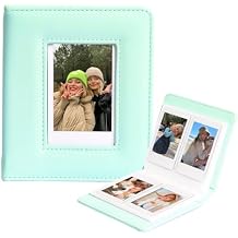 CAIYOULE 64 Pockets 2.15x3.4 Photo Album for Fujifilm Instax Mini 2x3 Inch Film Instant Camera for Fuji Mini Evo/12/11/99/90/7+/ LiPlay Link3 for Mini Camera Album(Green)