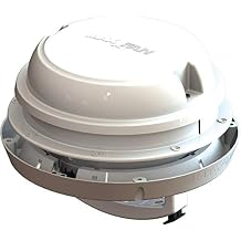 MAXXAIR VENT Maxx Air fan Dome +, 6" Fan, Led, White