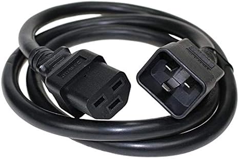 15ft IEC320 C20 to C21 12AWG 20A 250V SJT Power Cord Compatiblefor PDUs, UPSs and Servers