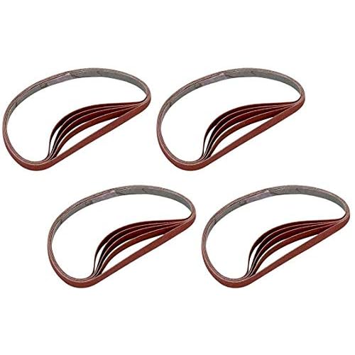 Sanding Detailer Replacement Belts 20-Pack, 5 Each of 80,120,180,240 grit