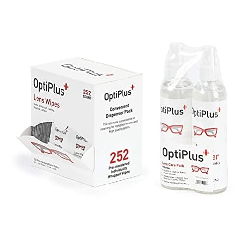 OptiPlus 252ct Lens Wipes and 16oz Lens Care Pack