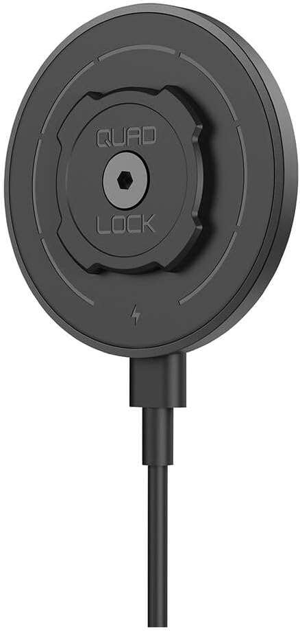 Quad Lock MAG Wireless Charger 15W for Smartphone Compatible with MAG Cases Car and Desk Mounts