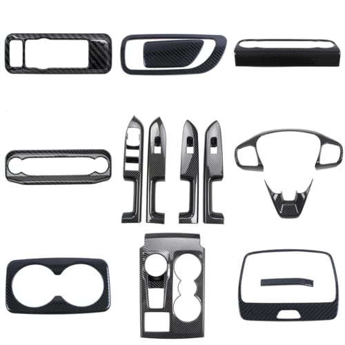 for Ford Bronco Sport CX430 2021-2025 15pcs Carbon Fiber Black Interior Whole Kit Cover Trims Car Accessories