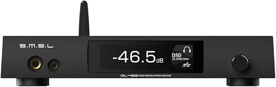 SMSL DL400 Audio Decoder Headphone Amplifier 6.35mm+4.4mm Headphone Output XLR Balanced+RCA Output I2S Audio Interface True Balanced Headphone Amplifier 8 Filters