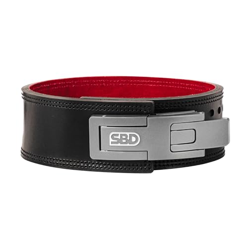 SBD 13mm Powerlifting & Weightlifting Belt British Manufactured Gym Belt for Squats, Deadlifts & Strength Training Lever Weight Lifting Belt
