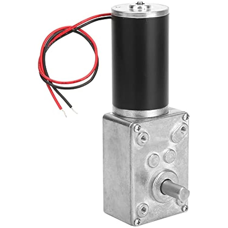 AYNEFY 12V Motor, High Torsion Speed Reduce Electric Motor Reversible Gear Motor 8mm Shaft 12V,50RPM