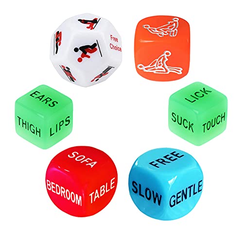Romantic Role Playing Dice Party Dice Game Dice,Valentines Day Gift for Hen Party, Honeymoon, bacherette Party, Bridal Shower, Groom Roast,Newlyweds