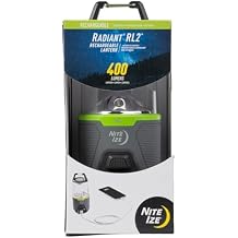 Nite Ize Radiant RL2 Rechargeable Lantern - Outdoor LED Lantern - Camping Gear & Emergency Kits - Rechargeable with Power Bank - Impact & Water Resistant