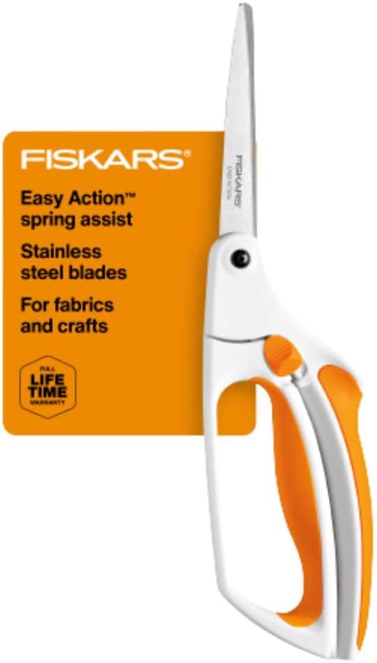 Fiskars No.8 Premier Easy Action Bent Scissors 10-Inches