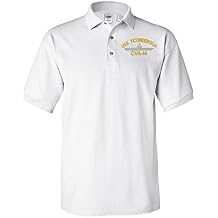 Military USS Ticonderoga CVA-14 Ship Polo Shirt White