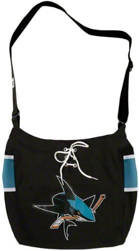 NHL San Jose Sharks Black MVP Jersey Tote Bag Purse.