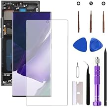 OLED for Samsung Galaxy NOTE20 Ultra 5G LCD Screen Replacement Galaxy NOTE20Ultra SM-N986U SM-N986U1 Display Screen Touch Digitizer Assembly Supports Fingerprint (with Black Frame+Soft Film+Tools)
