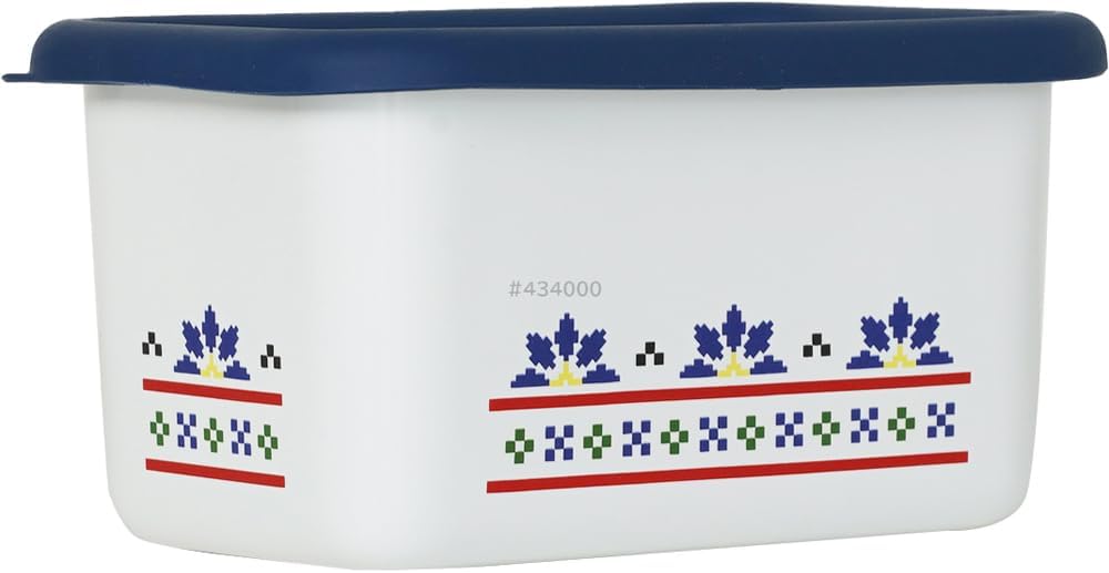 Fuji Hollow Mesa Deep Shape Square Container, Large, Navy
