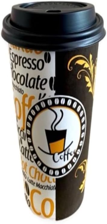 Aygün Excodi Cup 12 oz Kapaklı Karton Bardak - 180 ml - 500-1.000 - Adet Kaliteli Otomat Bardağı, Sızdırmaz (Karışık 1000)