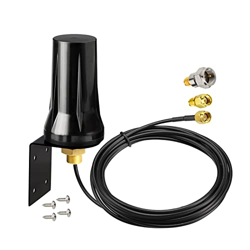 Bingfu Garage Door Gate Opener Antenna for GTO Mighty Mule MM371W MM372W MM571W MM572W MMS100 LiftMaster Ghost Controls Multicode Automatic Gate Opener F TypeSMARP-SMA Antenna Extender