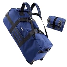 80L Travel Rolling Duffel Bag with wheels, Military Tactical Wheeled Foldable for Deployment Travel Camping Sports