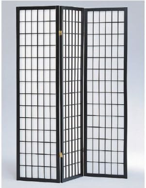 Panel Shoji Screen Room Divider 3-10 Panel (3 Panel, Black, White, Cherry, Natural)