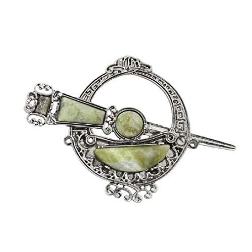Tara Brooch Connemara Marble Made in Ireland