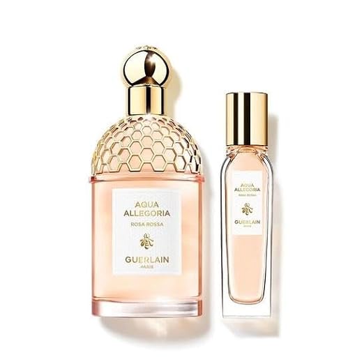 Guerlain Aqua Allegoria Rosa Rossa Travel Set Eau De Toilette 4.2 Oz Spray + EDT Purse Spray 0.5 Oz