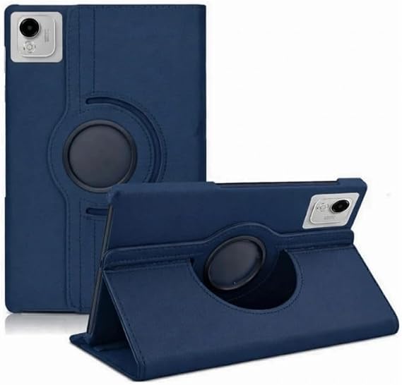 Fogy Huawei Honor Pad X9a İle Uyumlu 360 Dönebilen Standlı Tablet Deri Kılıf Case (Lacivert)