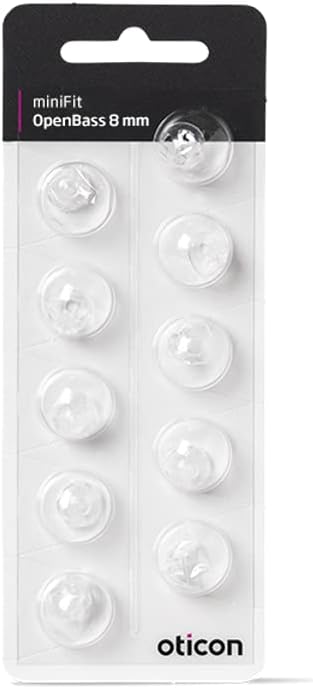 Oticon Minifit Open 8mm Dome Piece (10 Pack)