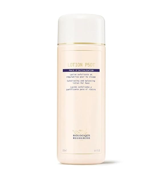 BIOLOGIQUE RECHERCHE Lotion P50T (Exfoliating, Balancing, Calming Lotion), 8.4 Fl. Oz