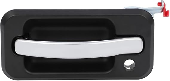 OCPTY Exterior Door Handle Fit for Hummer for H2 2003-2009 | Replacement fit For Hummer For H2 2003-2009|Front Driver Left Side|Black/Chrome 1pc|Replaces OE:131609870457 15104792