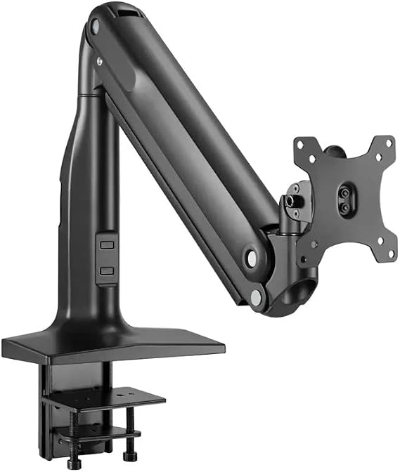 Monoprice Heavy-Duty Single-Monitor Full-Motion Adjustable Gas-Spring Desk Mount for 32-49in Screen Computer Monitor Stand - Workstream Collection