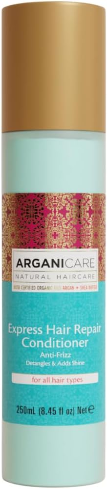 ARGANICARE| Argan Oil Express Hair Repair Conditioner | All Hair Types | Leave-In Spray Care | Shine, Smoothness & Control | 250 ml