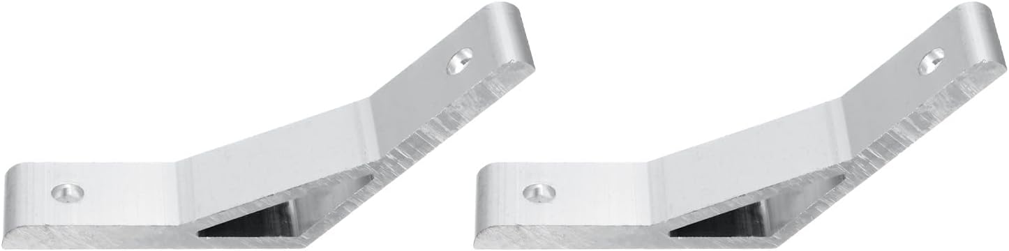 PATIKIL 2pcs 135 Degree Angle L-Shaped Hardware 110*22*27mm Aluminum Extruded Profile Accessories Corner Brace Joint Connector for 3030 Series Silver