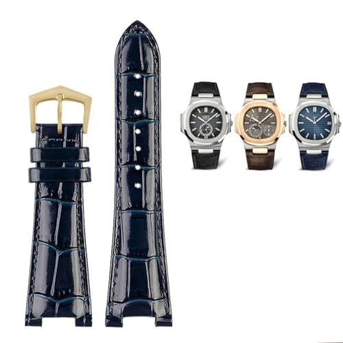 For Patek Philippe Genuine Leather Watch Belt 5711 5712g Nautilus Watch Strap Special Interface 25mm13mm Men Watchbands