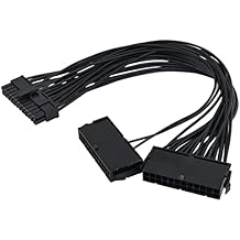 PC Block Synchronizer 24 Pin Power Supply Adapter ATX 20+4 24Pin Power Dual PSU Power Supply 24 Pin Extension Cable