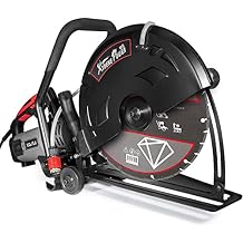 XtremepowerUS 3200W Electric 16" Concrete Cut Off Saw Wet/Dry Circular Saw Disc Cutter Guide Roller Masonry Brick Build-In Water Line with Blade