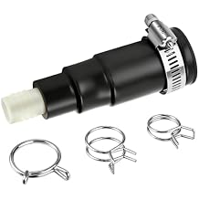 Dreyoo 1 Set Dishwasher Drain Hose Adapter Compatible with Insinkerator Garbage Disposals, Dishwasher Hose Connector Include Inlet Connector, Clamp and Spring Clamps