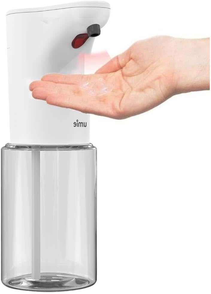 Liquid Soap Dispenser with Automatic Sensor Cream Shampoo Battery with Motion Sensor Photocell Automatic 300ml White Sl-u02
