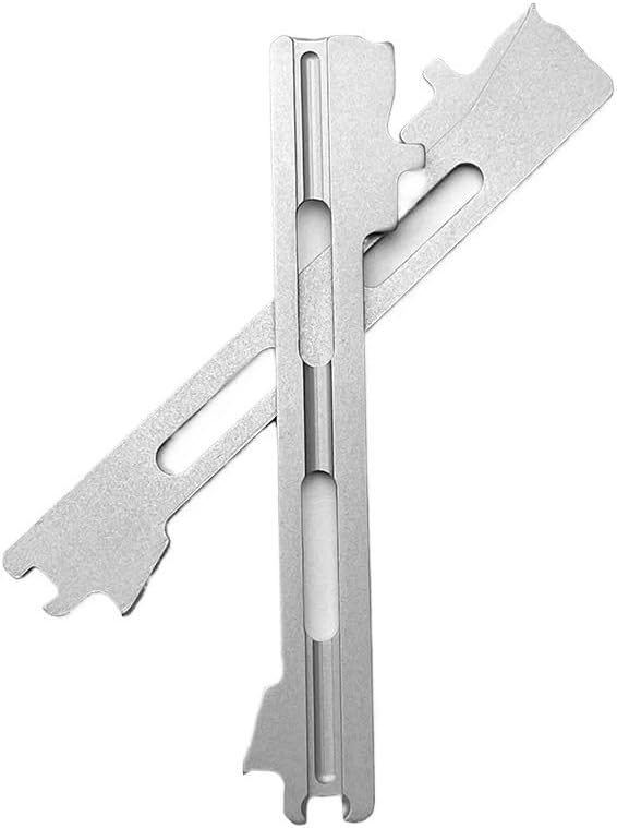 2PCS Stainless Slider Replacements Fit for Microtech UTX85 and Ultratech Series DIY Making Accessory(Small)
