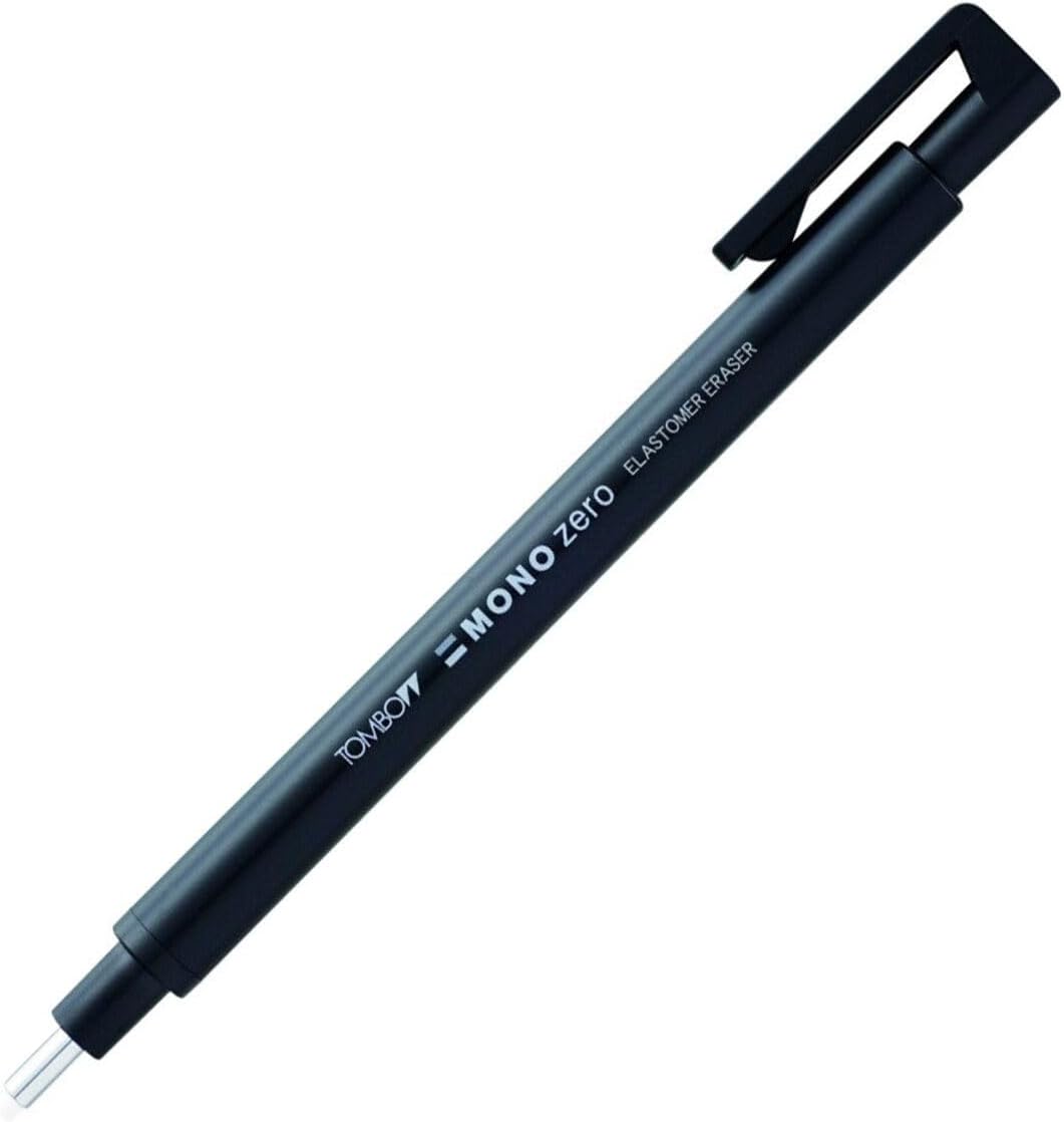 Tombow Mono Zero Kalem Silgi, Yuvarlak Uç, 2,3Mm, Siyah